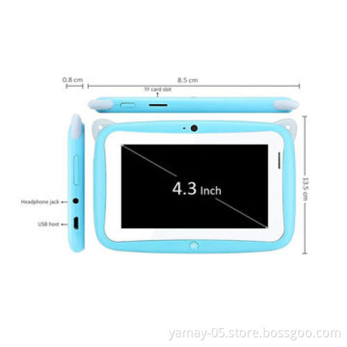 4.3" kid's tablet PC, Android 4.2, RK2926 dual core 1.0GHz, 512MB+4GB, dual camera, Wi-Fi